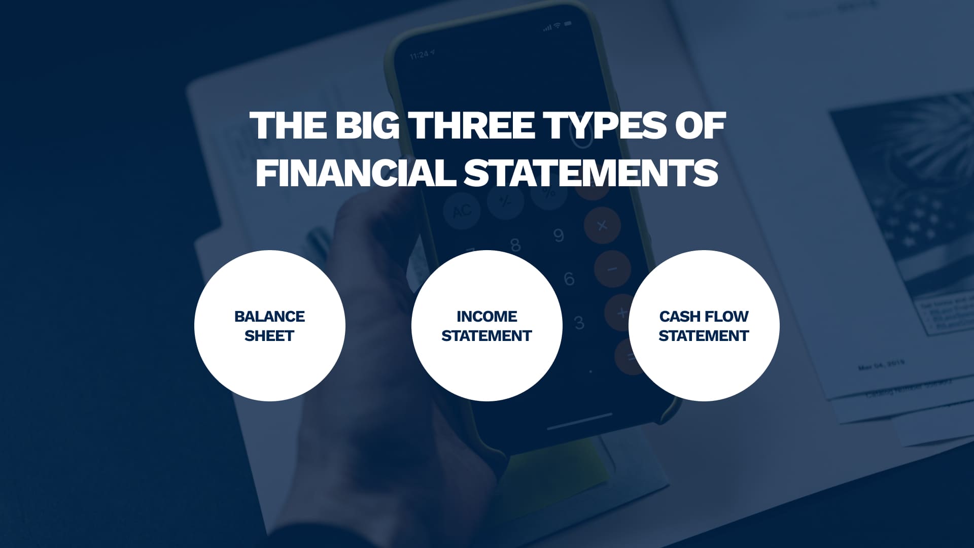 The Big Three Types of Financial Statements