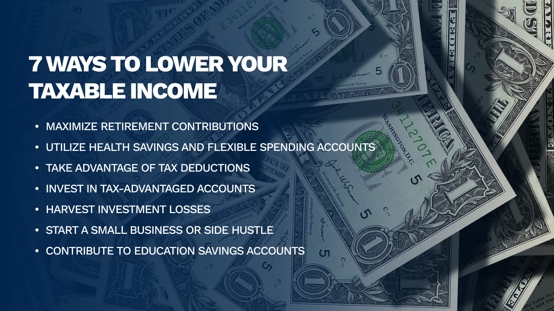 7 Ways to Lower Your Taxable Income
