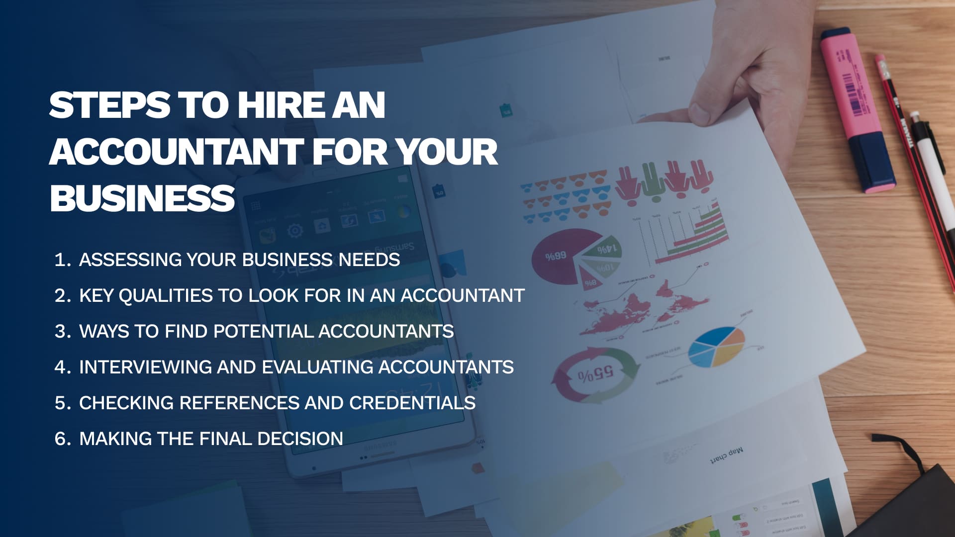 Steps to Hire an accountant for your business